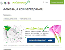 Tablet Screenshot of muistaminen.fi